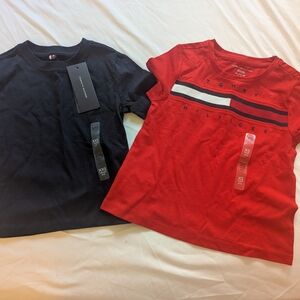 Tommy Hilfiger Kids Black and Red T-Shirt Duo